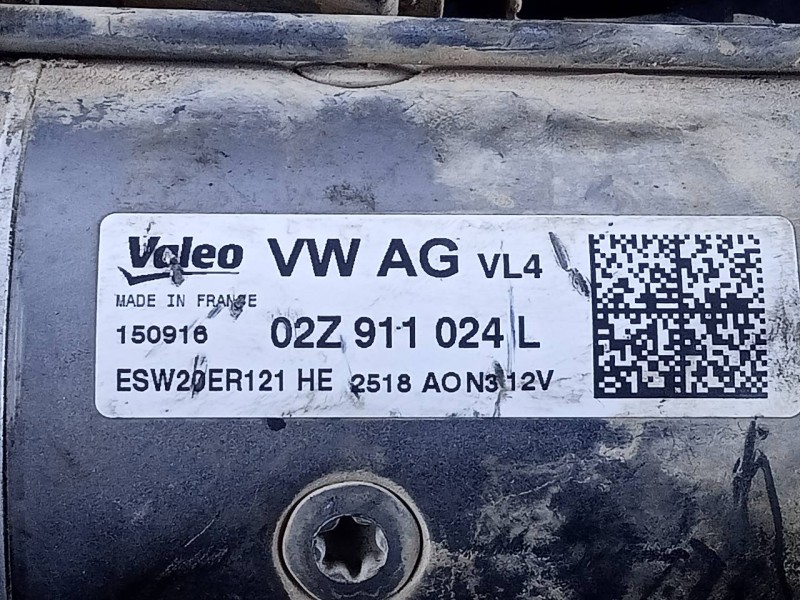 Recambio de motor arranque para seat leon st (5f8) style referencia OEM IAM 02Z911024L ESW20ER121 P3-A7-12-1