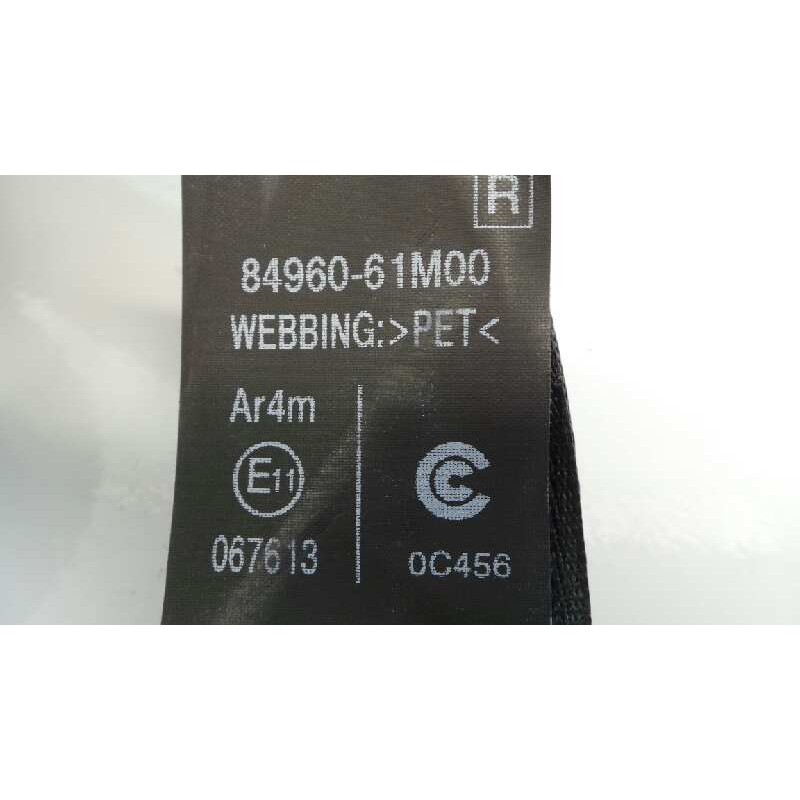 Recambio de cinturon seguridad trasero derecho para suzuki sx4 gle referencia OEM IAM 8496061M00 502QK1Y35Y E2-A3-60-2