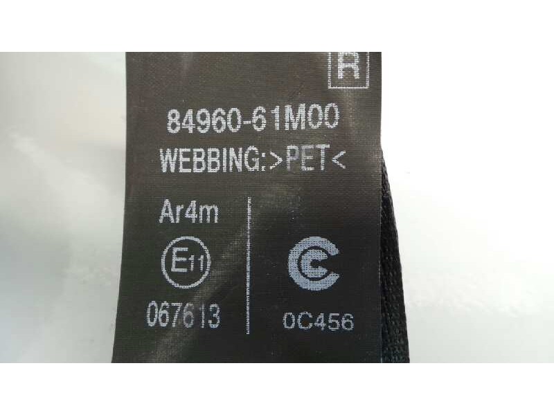 Recambio de cinturon seguridad trasero derecho para suzuki sx4 gle referencia OEM IAM 8496061M00 502QK1Y35Y E2-A3-60-2