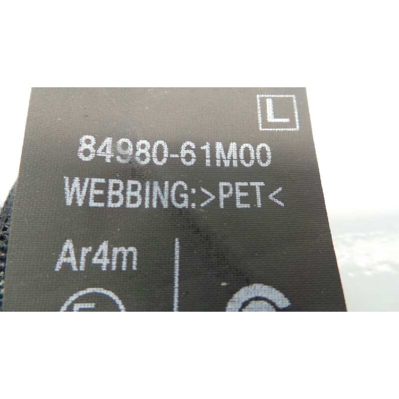 Recambio de cinturon seguridad trasero izquierdo para suzuki sx4 gle referencia OEM IAM 8498061M00 502QK2713E E2-A3-60-2