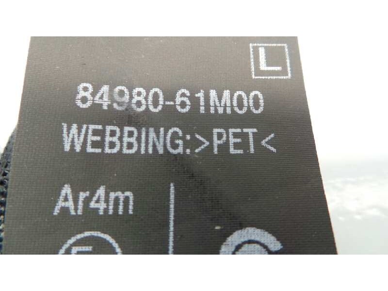 Recambio de cinturon seguridad trasero izquierdo para suzuki sx4 gle referencia OEM IAM 8498061M00 502QK2713E E2-A3-60-2