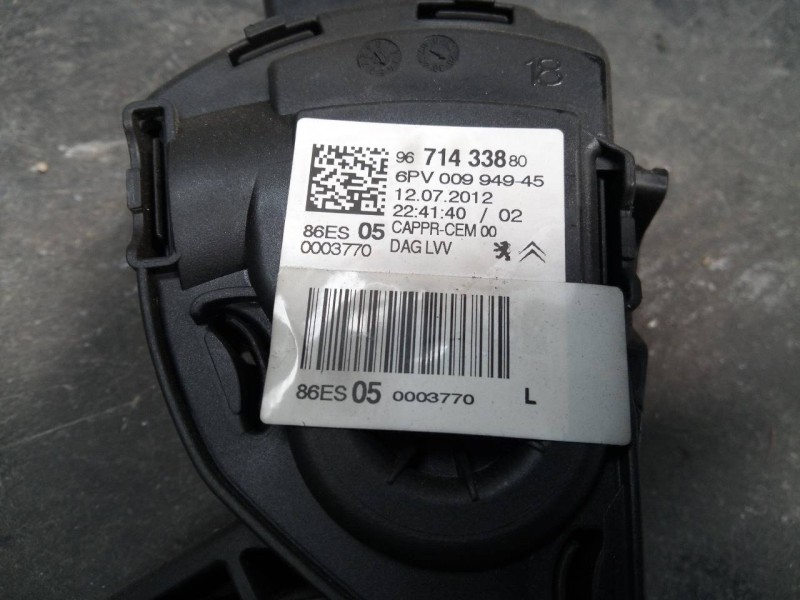 Recambio de pedal acelerador para citroën ds3 sport referencia OEM IAM 9671433880 6PV00994945 