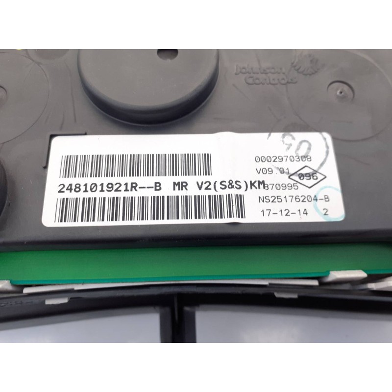 Recambio de cuadro instrumentos para dacia lodgy ambiance referencia OEM IAM 248101921R  E2-A1-37-2