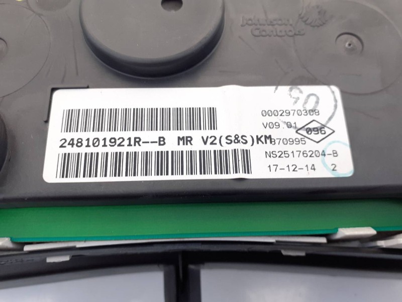 Recambio de cuadro instrumentos para dacia lodgy ambiance referencia OEM IAM 248101921R  E2-A1-37-2