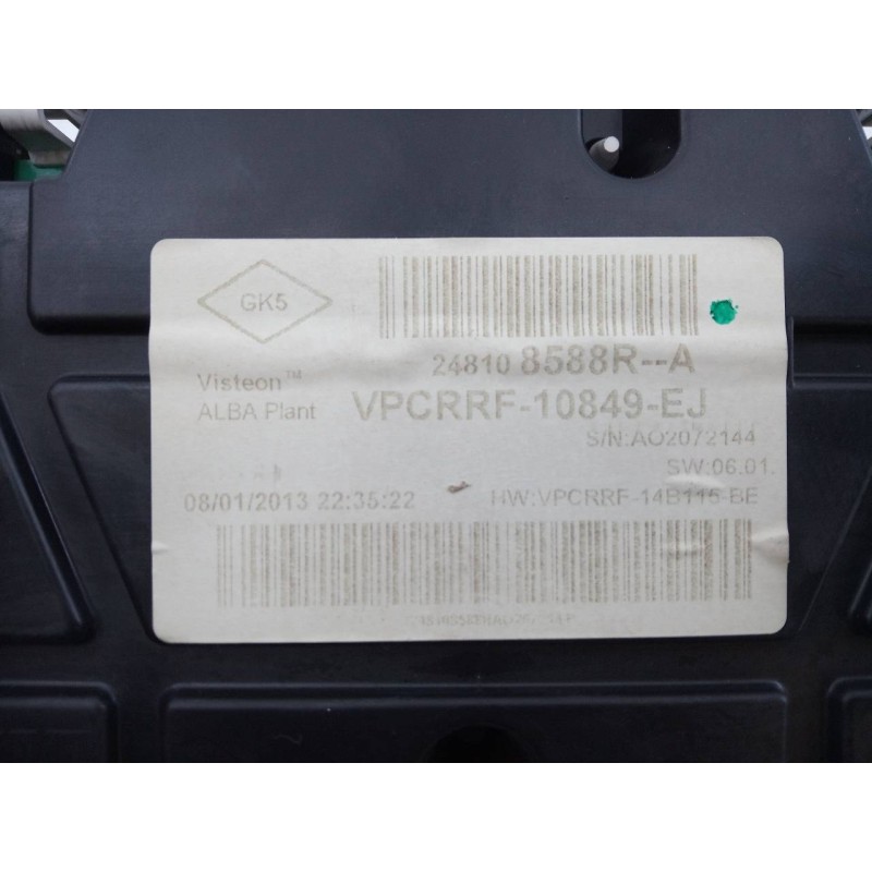 Recambio de cuadro instrumentos para renault clio iv dynamique referencia OEM IAM 248108588R  E2-A1-9-7