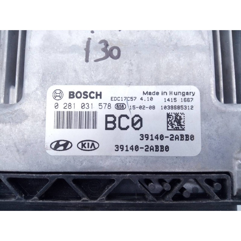 Recambio de centralita motor uce para hyundai i30 (gd) trend referencia OEM IAM 391402ABB0 0281031578 E3-A3-44-2