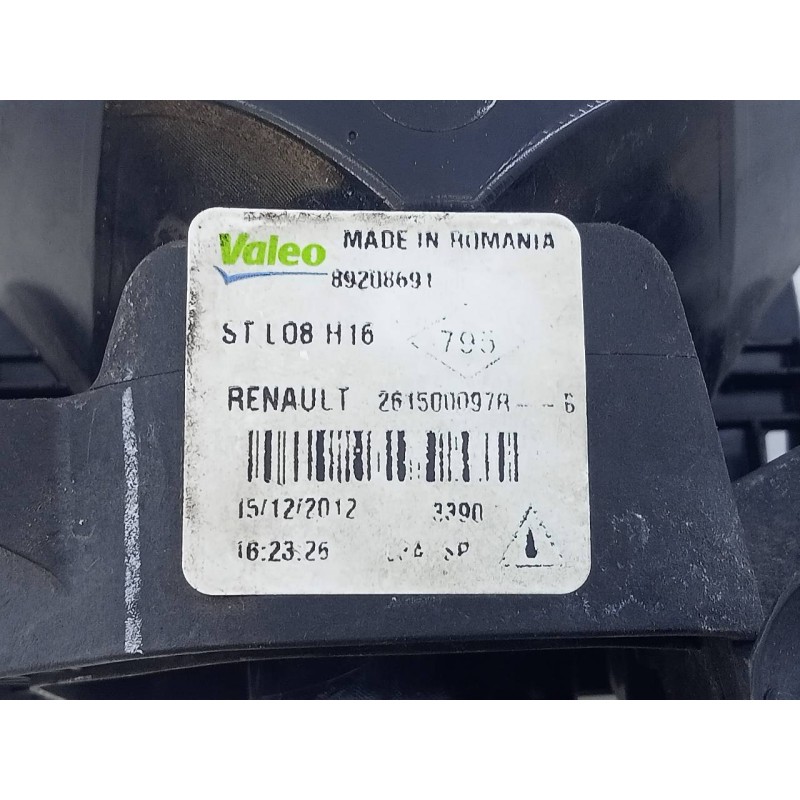 Recambio de faro antiniebla derecho para renault clio iv dynamique referencia OEM IAM 261500097R  E1-A1-39-1