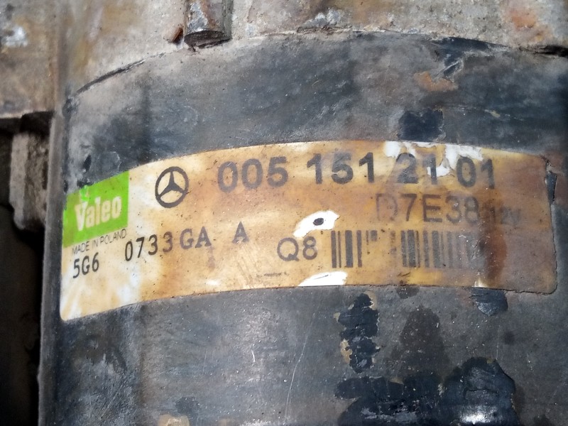 Recambio de motor arranque para mercedes-benz clase a (w169) a 150 (169.031) referencia OEM IAM 0051512101 5G60733GA P3-B7-14-3