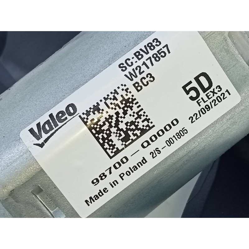 Recambio de motor limpia trasero para hyundai i20 essence referencia OEM IAM 98700Q0000  E2-B5-54-1