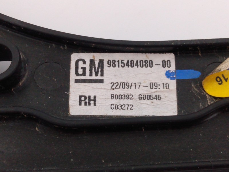 Recambio de elevalunas delantero derecho para opel grandland x excellence referencia OEM IAM 9815404080  E1-B3-31-1