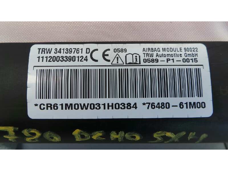 Recambio de airbag cortina delantero derecho para suzuki sx4 gle referencia OEM IAM 34139761 7648061M00 E2-A3-60-2