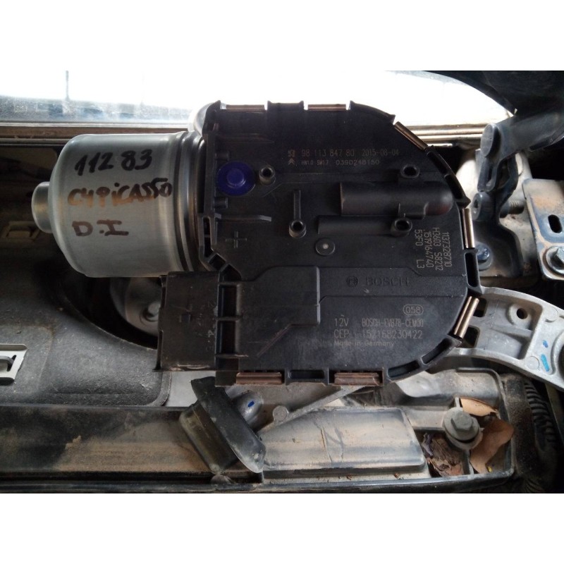 Recambio de motor limpia delantero para citroën c4 picasso feel referencia OEM IAM 9811384780  