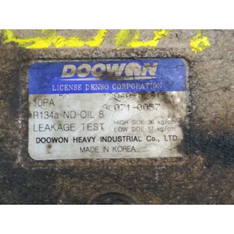 Recambio de compresor aire acondicionado para kia sportage td (5-ptas.) referencia OEM IAM 0K01B61450C R134A P3-A1-4-2