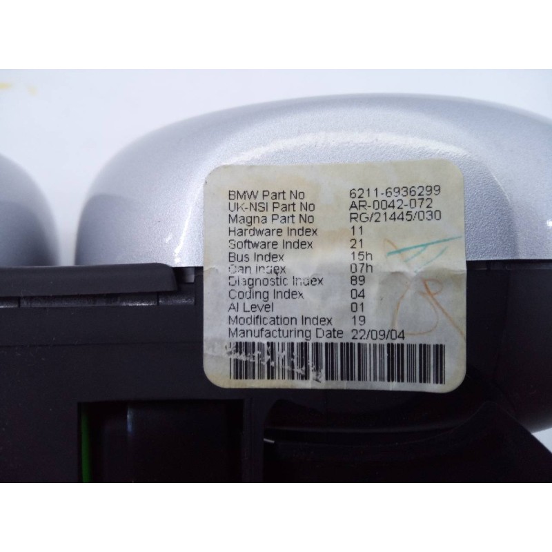 Recambio de cuadro instrumentos para bmw mini cabrio (r52) cooper s referencia OEM IAM 62116936299  E3-A2-31-1
