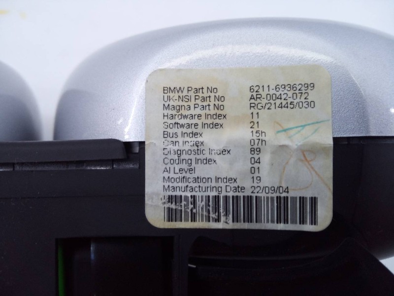 Recambio de cuadro instrumentos para bmw mini cabrio (r52) cooper s referencia OEM IAM 62116936299  E3-A2-31-1