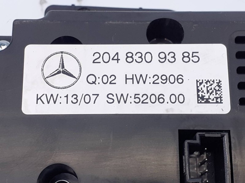 Recambio de mando climatizador para mercedes-benz clase c (w204) berlina c 220 cdi (204.008) referencia OEM IAM 2048309385  E3-A