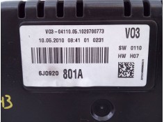 Recambio de cuadro instrumentos para seat ibiza (6j5) reference referencia OEM IAM 6J0920801A  E2-A1-28-2 2