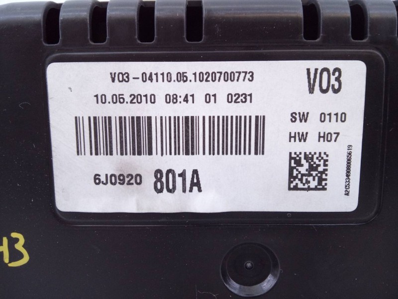 Recambio de cuadro instrumentos para seat ibiza (6j5) reference referencia OEM IAM 6J0920801A  E2-A1-28-2