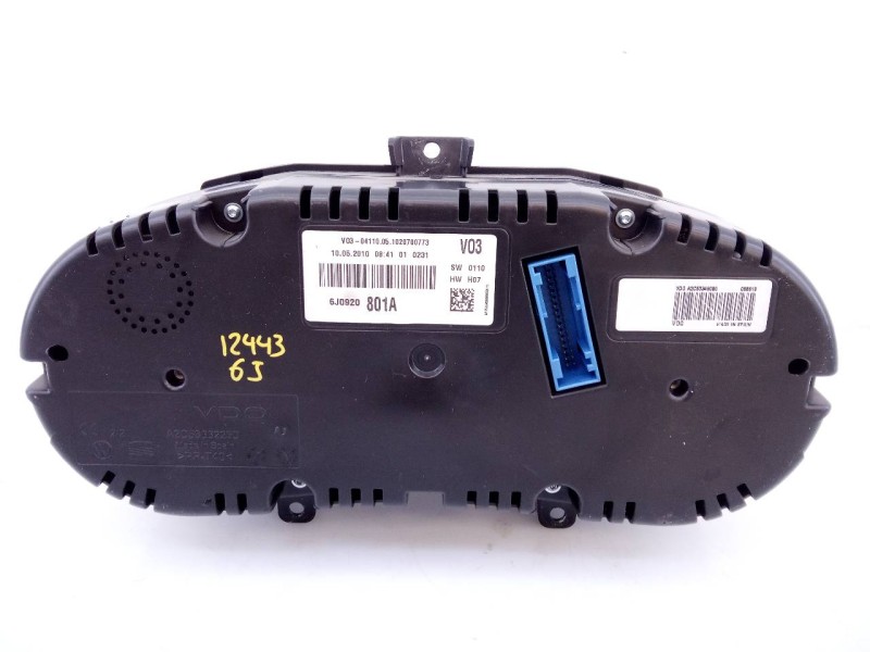 Recambio de cuadro instrumentos para seat ibiza (6j5) reference referencia OEM IAM 6J0920801A  E2-A1-28-2