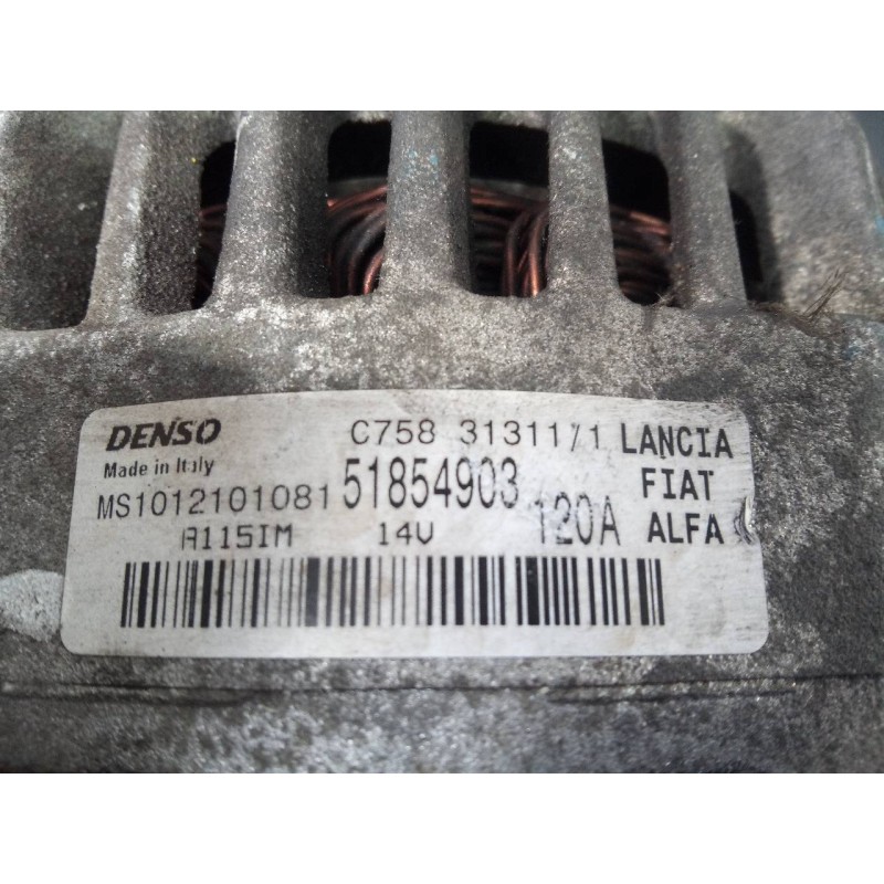 Recambio de alternador para alfa romeo giulietta (191) collezione (06.2015-) referencia OEM IAM 51854903  