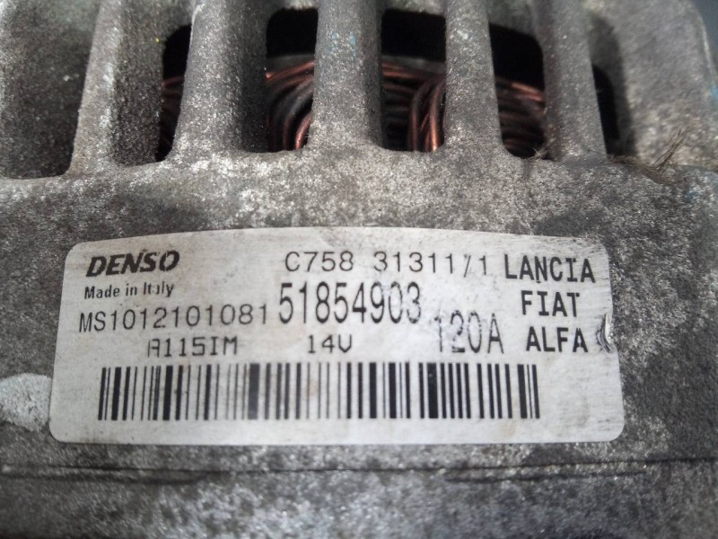 Recambio de alternador para alfa romeo giulietta (191) collezione (06.2015-) referencia OEM IAM 51854903  