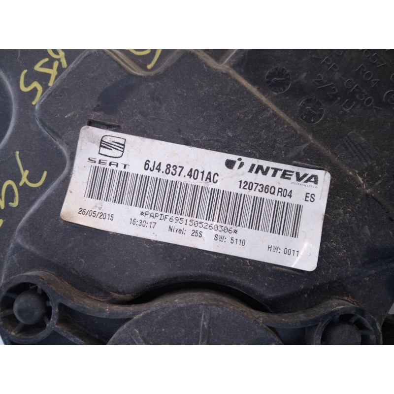 Recambio de elevalunas delantero izquierdo para seat ibiza (6j5) fr referencia OEM IAM 6J4837461  E1-B6-48-1