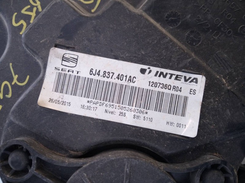 Recambio de elevalunas delantero izquierdo para seat ibiza (6j5) fr referencia OEM IAM 6J4837461  E1-B6-48-1