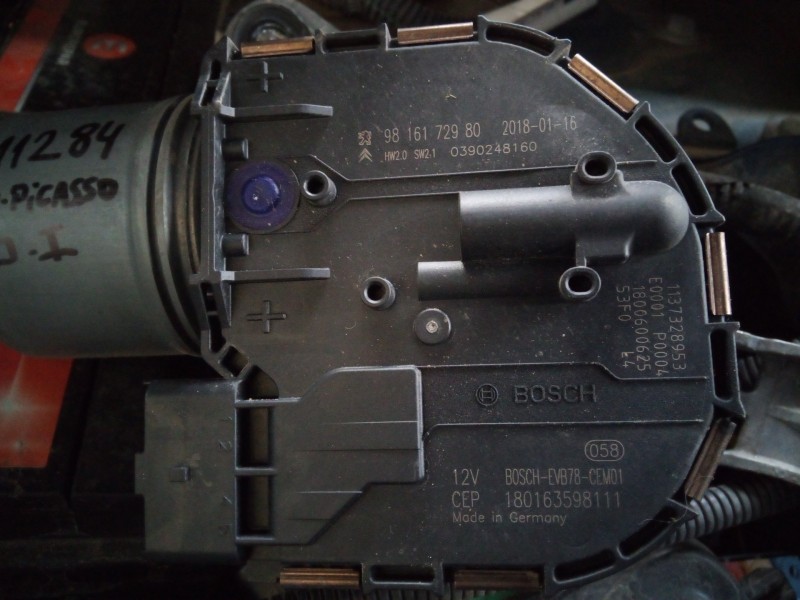 Recambio de motor limpia delantero para citroën c4 picasso feel referencia OEM IAM 9816172980  