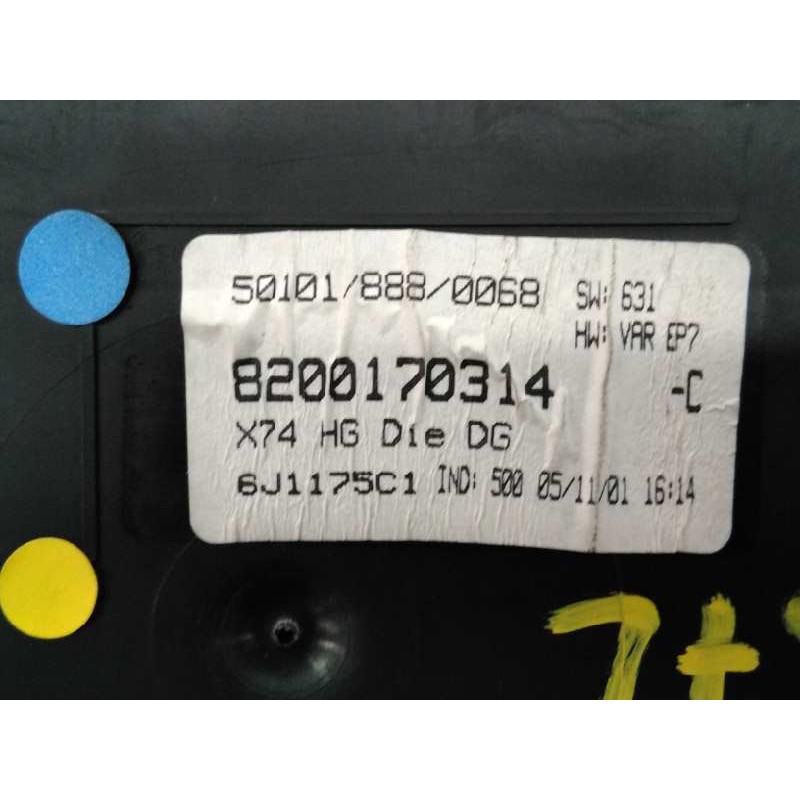 Recambio de cuadro instrumentos para renault laguna ii (bg0) dynamique referencia OEM IAM 8200291332 6J1175C1 E2-A1-27-3