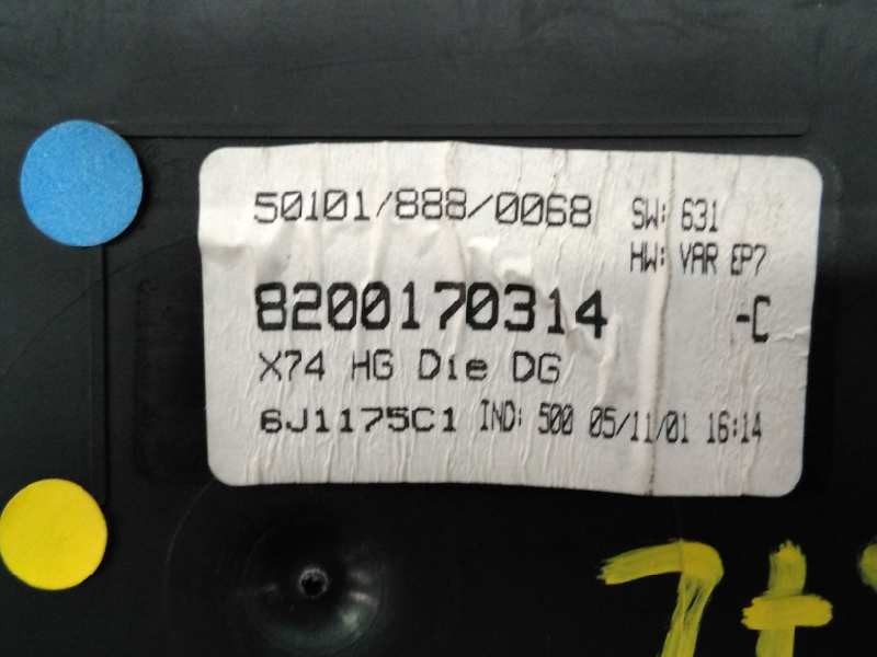 Recambio de cuadro instrumentos para renault laguna ii (bg0) dynamique referencia OEM IAM 8200291332 6J1175C1 E2-A1-27-3