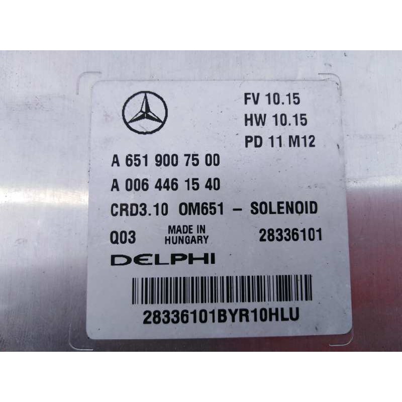 Recambio de centralita motor uce para mercedes-benz clase c (w204) lim. c 220 cdi blueefficiency (204.002) referencia OEM IAM A6