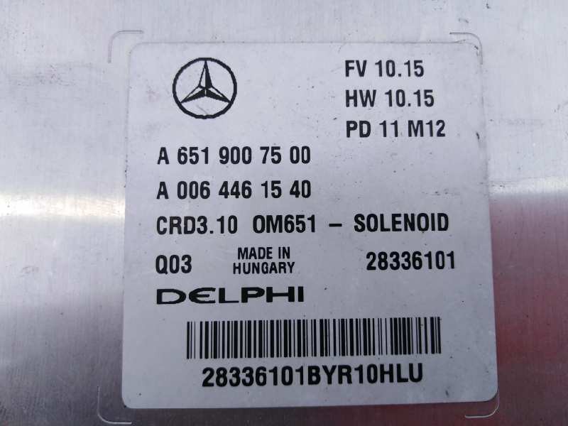 Recambio de centralita motor uce para mercedes-benz clase c (w204) lim. c 220 cdi blueefficiency (204.002) referencia OEM IAM A6