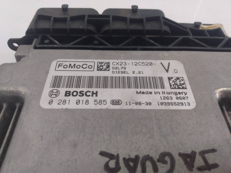 Recambio de centralita motor uce para jaguar xf 2.2 diesel referencia OEM IAM 0281018585 CX2312C520 E3-B3-15-2