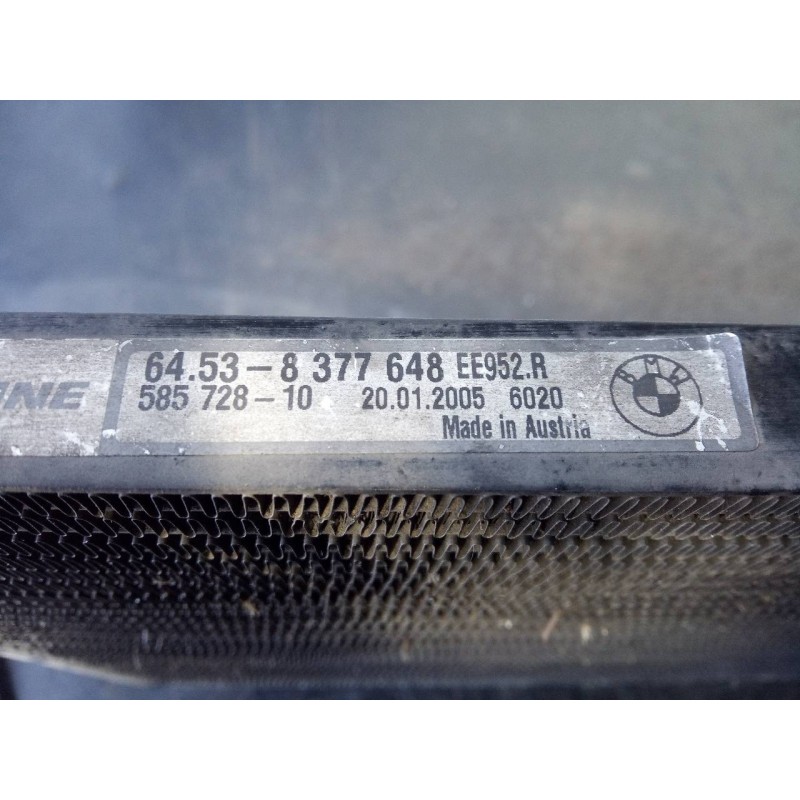 Recambio de condensador / radiador aire acondicionado para bmw x3 (e83) 2.0d referencia OEM IAM 64538377648 58572810 P2-B5--3
