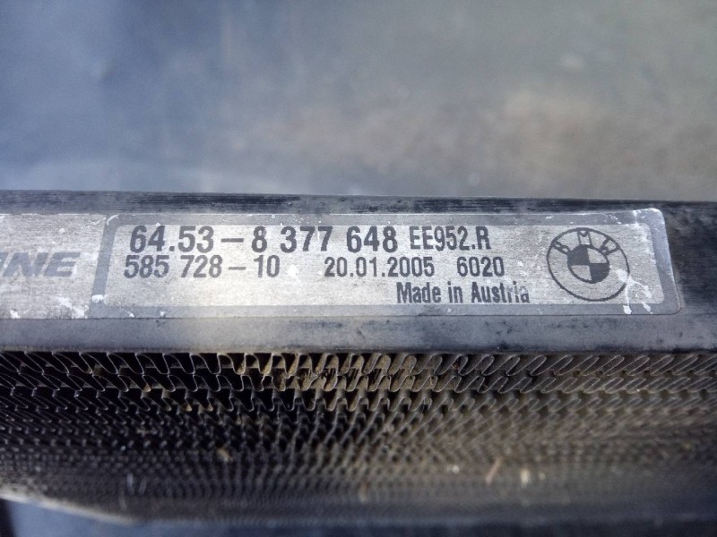 Recambio de condensador / radiador aire acondicionado para bmw x3 (e83) 2.0d referencia OEM IAM 64538377648 58572810 P2-B5--3