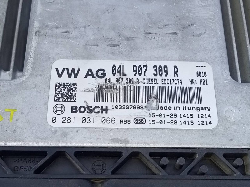 Recambio de centralita motor uce para volkswagen passat lim. (3g2) advance bmt referencia OEM IAM 04L907309R 0281031066 E2-A1-15