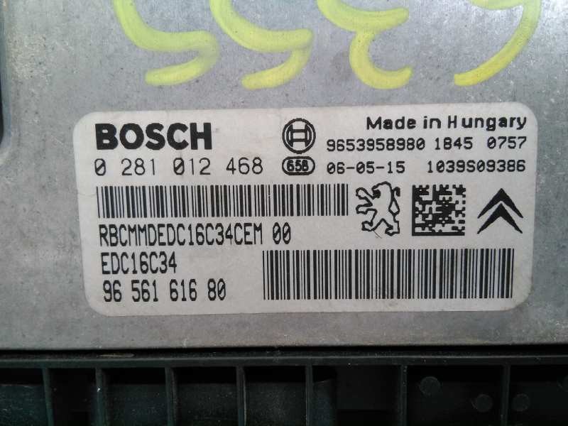 Recambio de centralita motor uce para citroën xsara picasso 1.6 hdi 90 exclusive referencia OEM IAM 0281012468 9656161680 E3-B2-