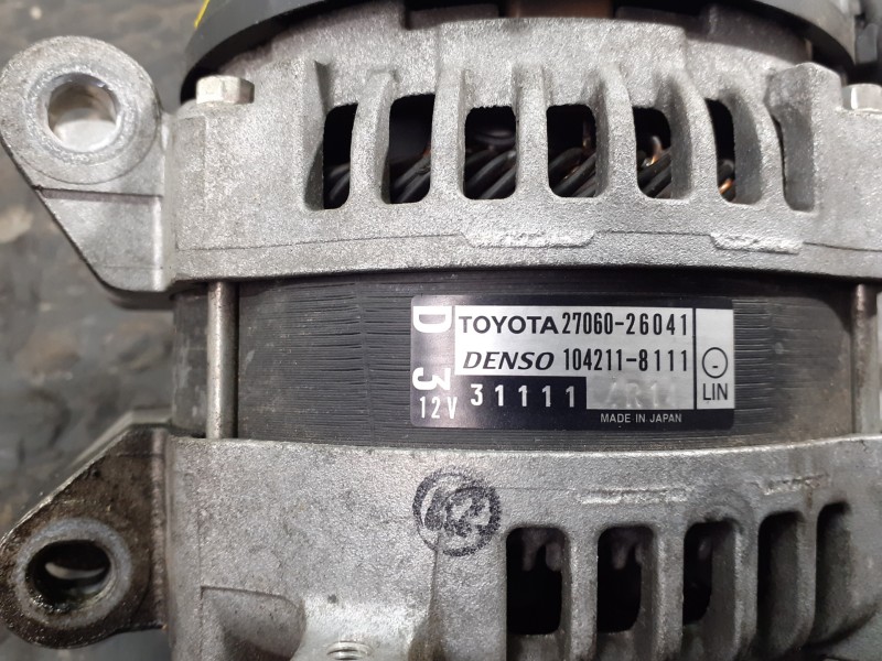 Recambio de alternador para toyota rav 4 advance referencia OEM IAM 2706026041 1042118111 P3-A5-23-3