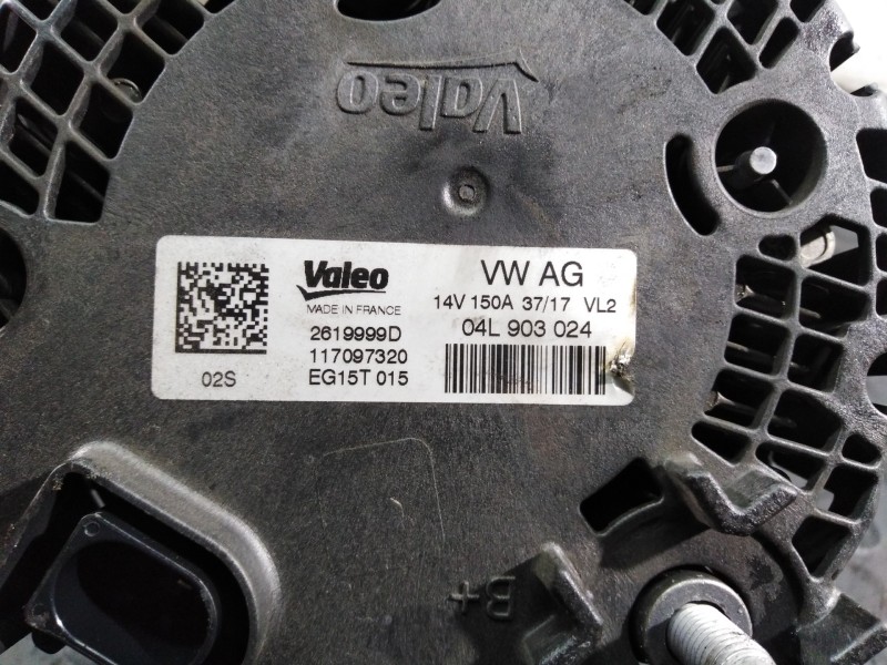Recambio de alternador para audi a5 sportback (f5a) sport referencia OEM IAM 04L903024 2619999D P3-B5-25-3