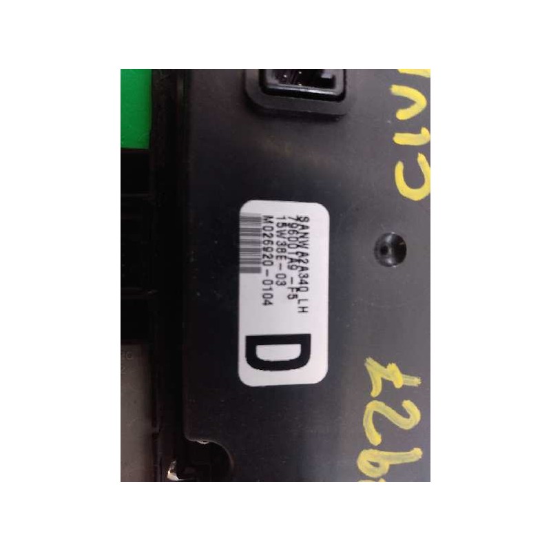 Recambio de mando climatizador para honda civic tourer (fk) comfort referencia OEM IAM 79600TA9F5 M0269200104 E2-A2-4-2