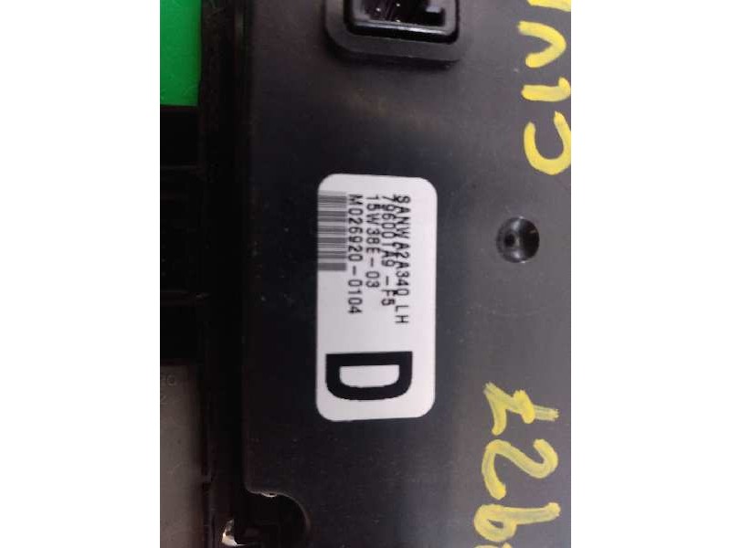 Recambio de mando climatizador para honda civic tourer (fk) comfort referencia OEM IAM 79600TA9F5 M0269200104 E2-A2-4-2