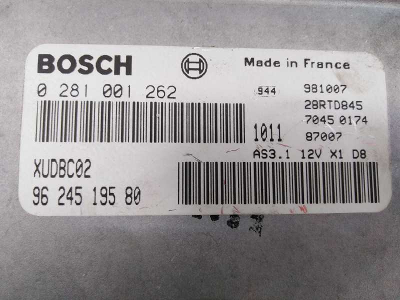 Recambio de centralita motor uce para citroën xantia berlina 1.9 turbodiesel referencia OEM IAM 0281001262 9624519580 E3-B2-56-4