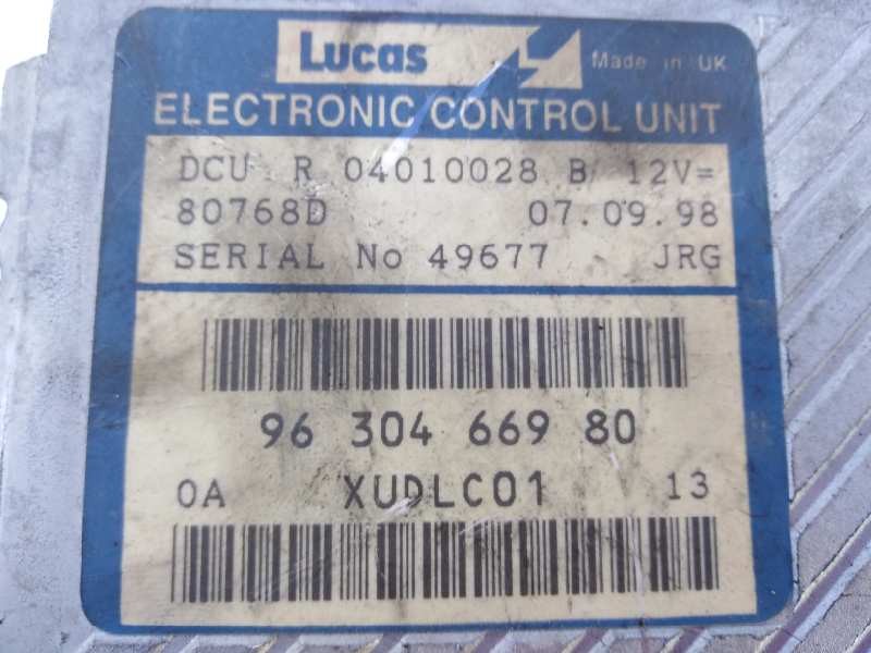 Recambio de centralita motor uce para peugeot 406 berlina (s1/s2) stdt referencia OEM IAM 9630466980 80768D E3-B2-56-4