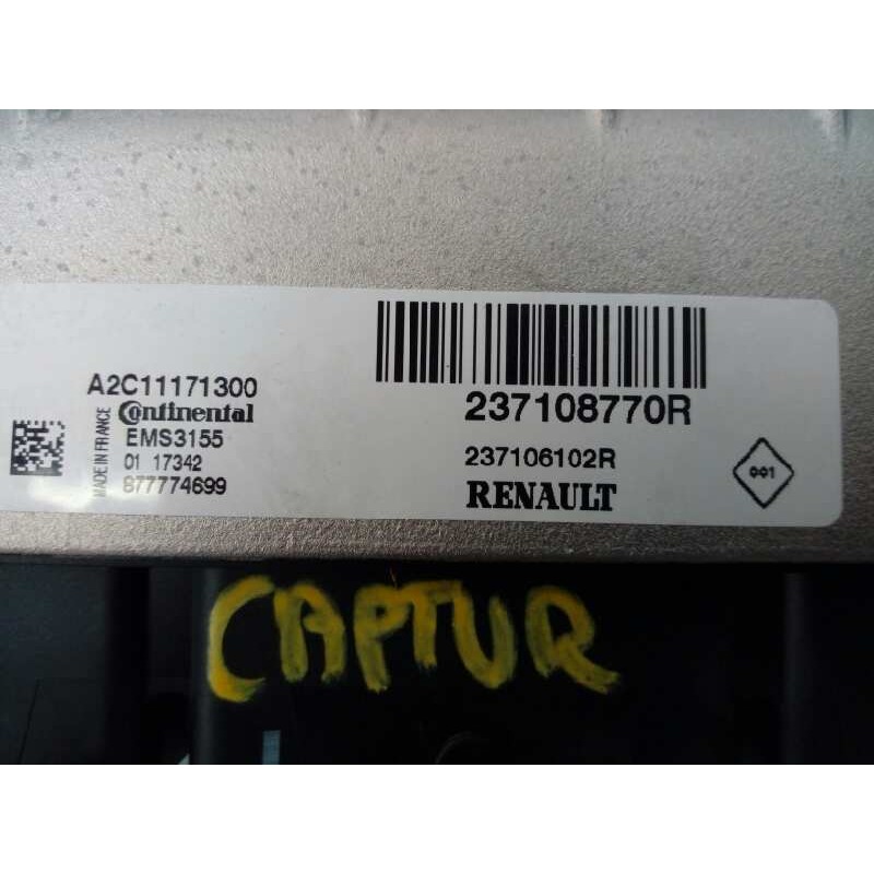Recambio de centralita motor uce para renault captur xmod referencia OEM IAM 237106102R A2C11171300 E2-A1-27-7