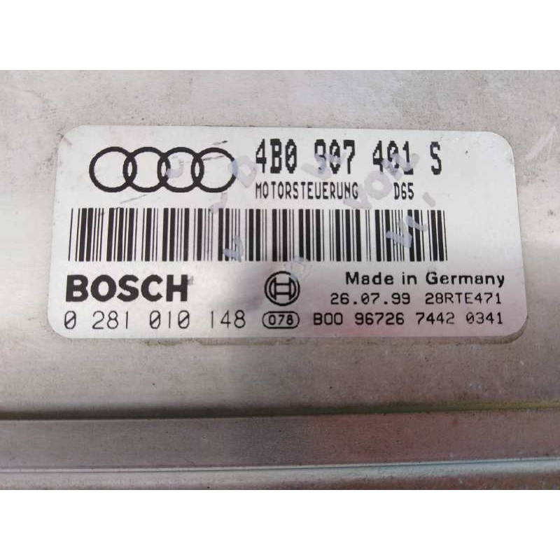 Recambio de centralita motor uce para audi a6 berlina (4b2) 2.5 tdi referencia OEM IAM 4B0907401S 0281010148 E2-A1-13-9