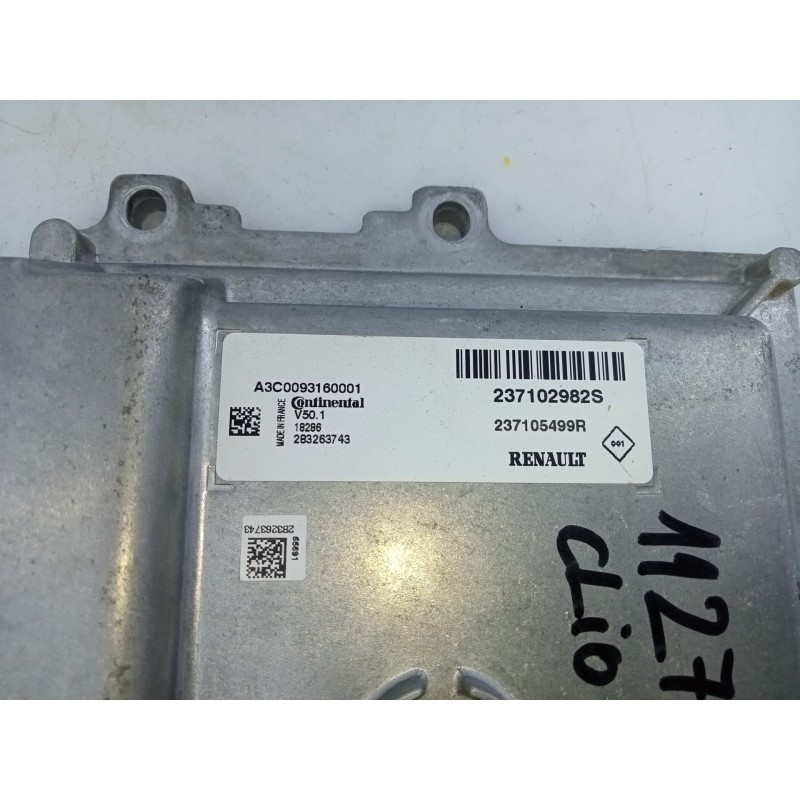 Recambio de centralita motor uce para renault clio iv limited referencia OEM IAM 237102982S 237105499R E2-A1-25-2
