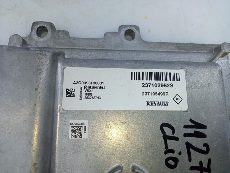 Recambio de centralita motor uce para renault clio iv limited referencia OEM IAM 237102982S 237105499R E2-A1-25-2