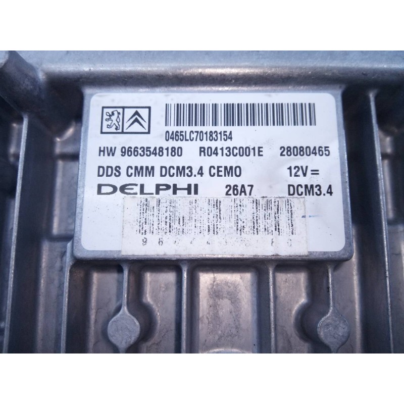 Recambio de centralita motor uce para peugeot 407 premium referencia OEM IAM 9663548180  E3-B2-49-2