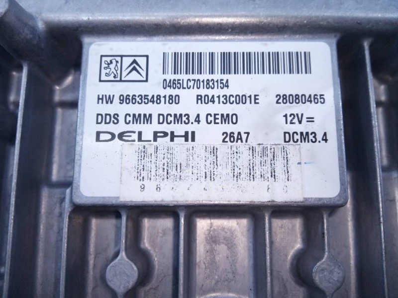 Recambio de centralita motor uce para peugeot 407 premium referencia OEM IAM 9663548180  E3-B2-49-2