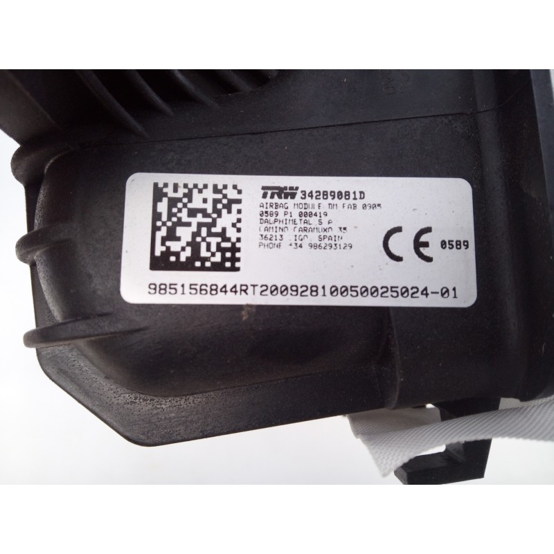 Recambio de airbag delantero derecho para renault master kasten l1h1 ka 2,8t referencia OEM IAM 985156844R 34289081D E1-A1-27-1